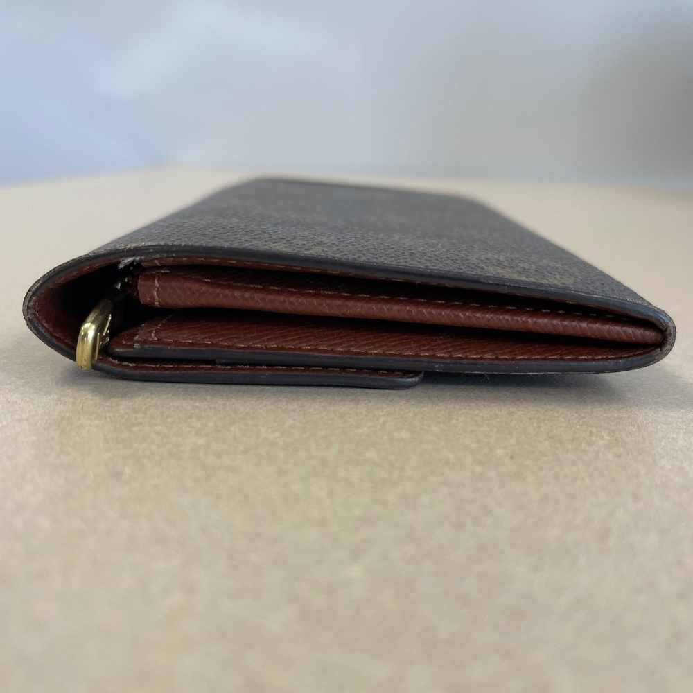 LOUIS VUITTON Monogram Pochette Porte-Monnaie Long Wallet M61725 Brown- Preowned - Picture 3 of 16